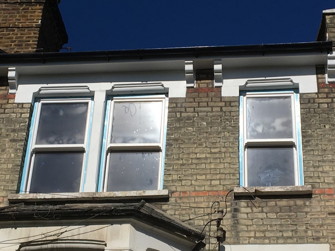 New uPVC sash windows fitted on Victorian terrace in Totteridge